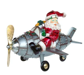 Resin: Santa on aeroplane