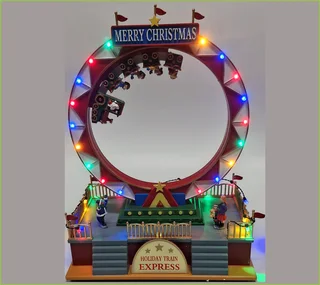 Village: 24.3cm(L) x 15.5cm(W) x 32cm(H) | Holiday Train Express