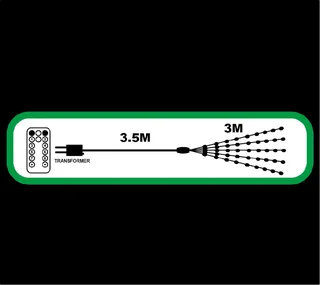 Tree Curtain Light: 3m Multicolour
