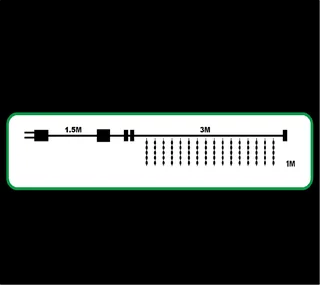 Curtain Light: 3m x 1m Pure White