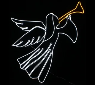 Motif: Neon | Angel with trumpet