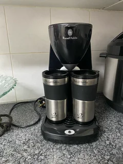New Russell Hobbs Take 2 Two Coffee Tea Maker Satin Range 2 S Steel Thermal Mugs