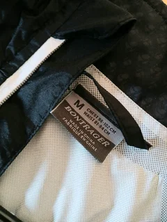 Bontrager cycling waterproof packable rain jacket.