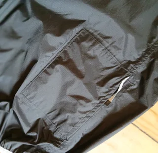 Bontrager cycling waterproof packable rain jacket.