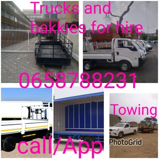 Trucks and bakkies for hire