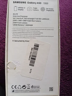 Samsung A50 android smart phone
