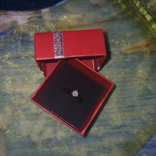 0.5 crt moissanite 925 silver ring -certificate plus warranty