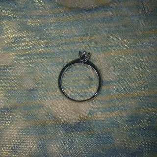 0.5 crt moissanite 925 silver ring -certificate plus warranty