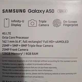 Mobile phone Samsung galaxy A50