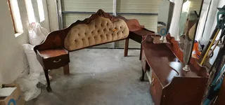 Dressing table, headboard and 2 cupboards for sale