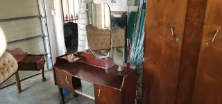 Dressing table, headboard and 2 cupboards for sale