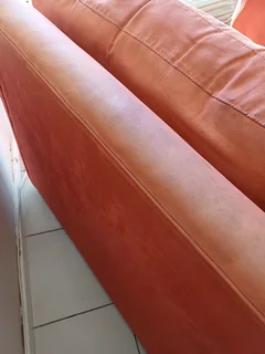 Cottage two seater couch Solid more than 40 years old  material needs a clean R1,4 k neg