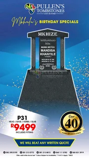 Granite countertops and tombstones