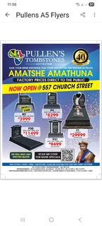 Granite countertops and tombstones