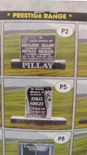 Granite countertops and tombstones