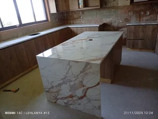 Granite countertops and tombstones
