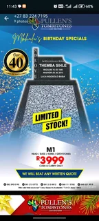 Granite countertops and tombstones