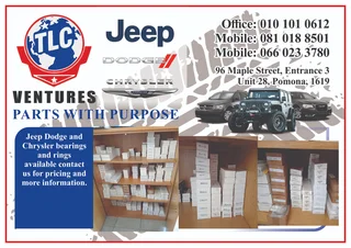 JEEP DODGE AND CHRYSLER SPARES