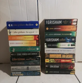 John Grisham Novels - R60 each or take 3 at R165. Plus 6 Kiddies books at only R100.