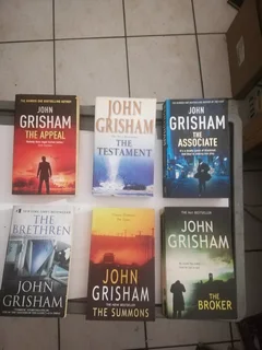 John Grisham Novels - R60 each or take 3 at R165. Plus 6 Kiddies books at only R100.