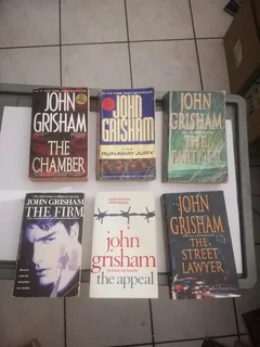 John Grisham Novels - R60 each or take 3 at R165. Plus 6 Kiddies books at only R100.