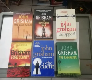 John Grisham Novels - R60 each or take 3 at R165. Plus 6 Kiddies books at only R100.