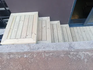 Carpentry job .stepping Decking  neat and clean