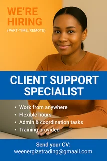 Vacancy - Client Support Specialist (Part-Time Remote Administrative Role)
