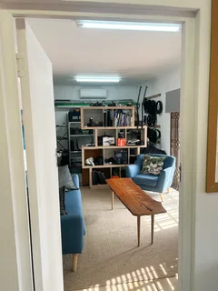 An outside building with 2 offices, one for rent. Own entrance but shared kitchen and bathroom R6000