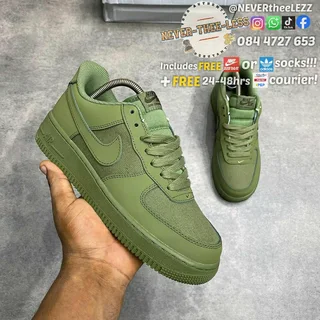 Nike air force 1 oil green