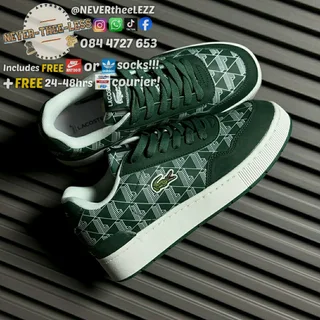 Lacoste Ace clip leather monogram