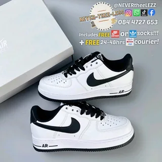Nike Air force 1 white black low
