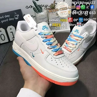 Nike Air force 1 multicolor mini swoosh