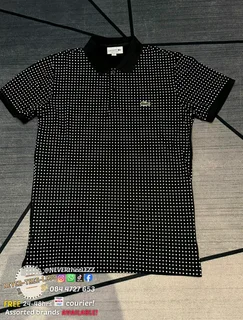Lacoste polkadot golf shirt