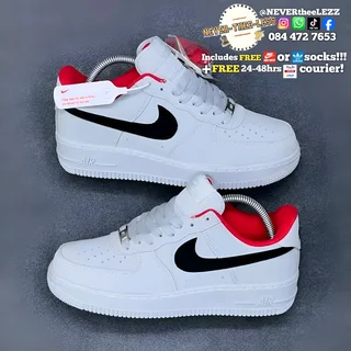 Nike air force 1 grey black swoosh