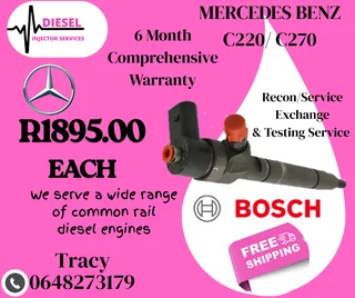 Mercedes Benz C220/C270-Diesel Injectors for sale