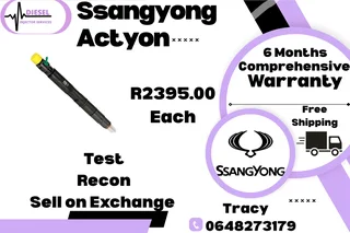 Ssangyong Actyon Diesel Injectors For Sale