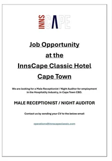 Male Receptionist / Night Auditor