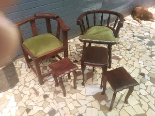 Old wood chairs
