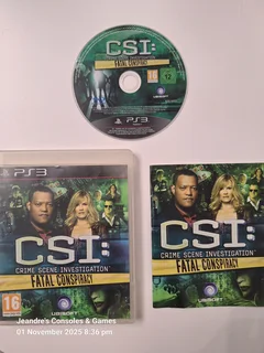 CSI: Crime Scene Investigation Fatal Conspiracy (Playstation 3)