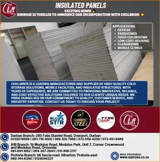 BUILD SMART WITH CHILLBROS INSULATED PANELS