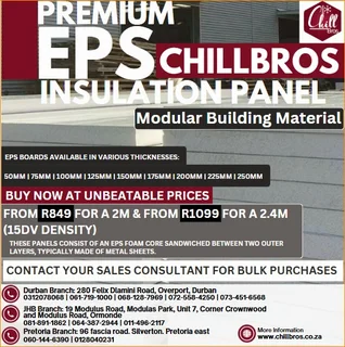 BUILD SMART WITH CHILLBROS INSULATED PANELS