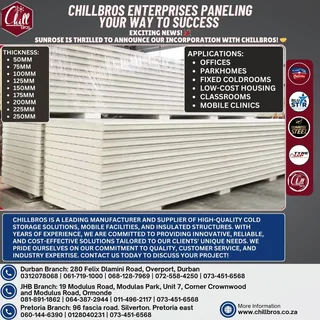 BUILD SMART WITH CHILLBROS INSULATED PANELS