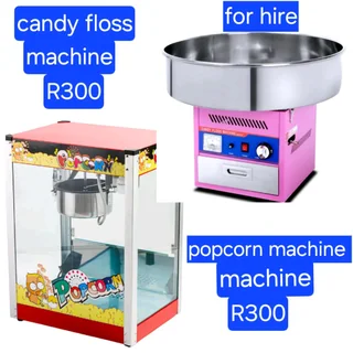 Candy floss and popcorn machine for hire