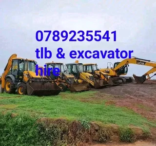 Excavator hire , tlb machine