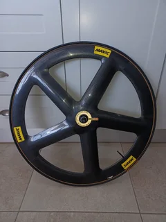 Mavic IO Rio track front wheel tubular black in new cond