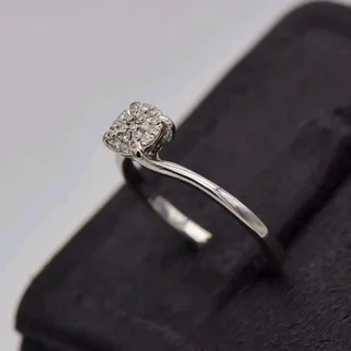 9ct White Gold Dress Ring