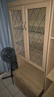 Oak - look matching set of cupboards from 1990s