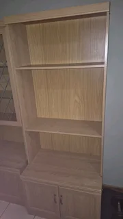 Oak - look matching set of cupboards from 1990s