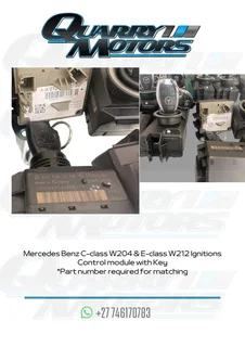 Mercedes Benz C-class W204 & E-class W212 IgnitionsControl module with Key